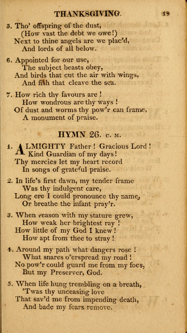 A Collection of Hymns and A Liturgy: for the use of Evangelical Lutheran Churches; to which are added prayers for families and individuals page 19