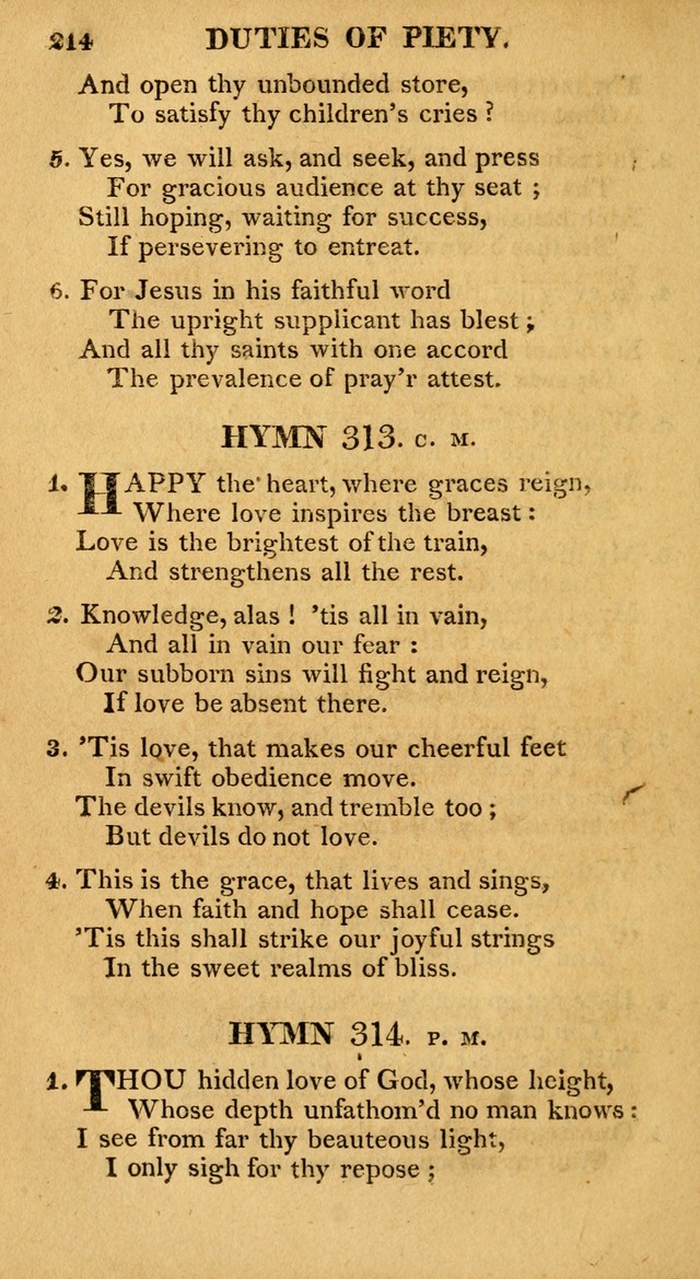 A Collection of Hymns and A Liturgy: for the use of Evangelical Lutheran Churches; to which are added prayers for families and individuals page 214