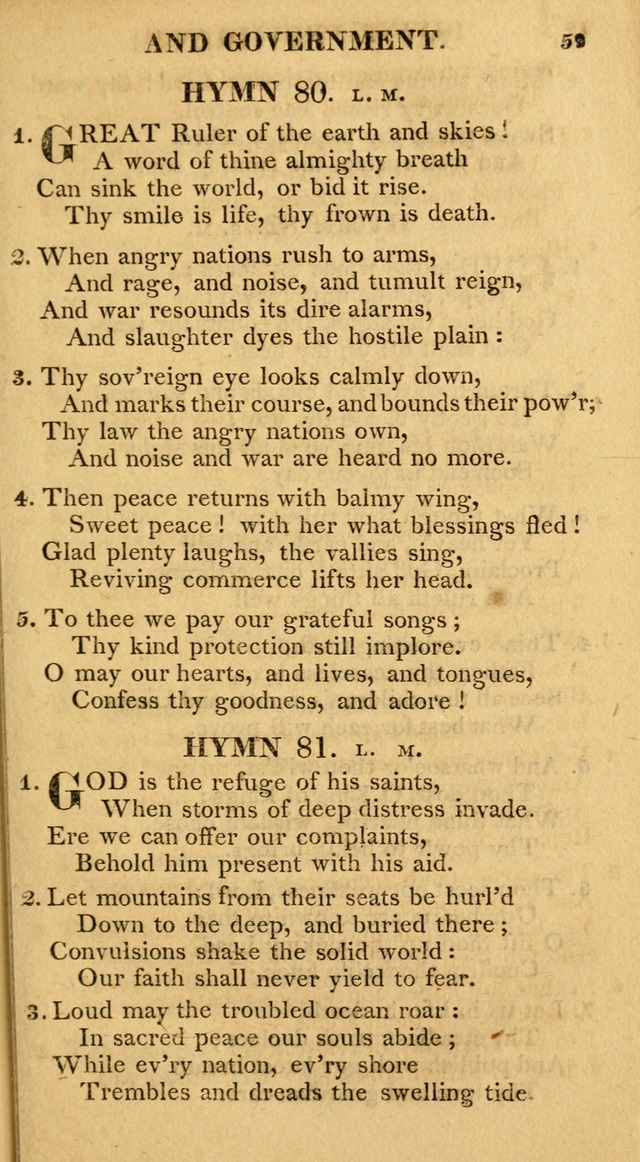 A Collection of Hymns and A Liturgy: for the use of Evangelical Lutheran Churches; to which are added prayers for families and individuals page 59