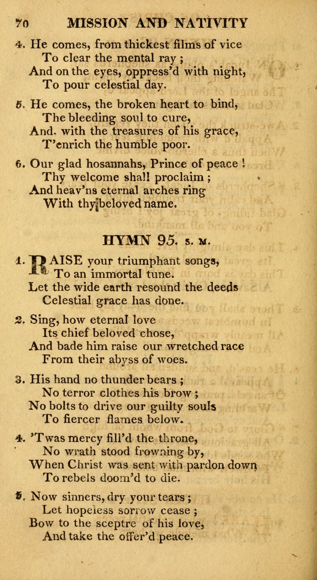 A Collection of Hymns and A Liturgy: for the use of Evangelical Lutheran Churches; to which are added prayers for families and individuals page 70