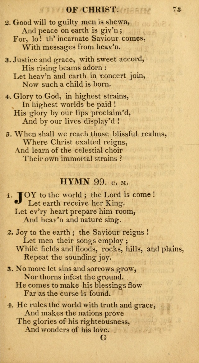 A Collection of Hymns and A Liturgy: for the use of Evangelical Lutheran Churches; to which are added prayers for families and individuals page 73