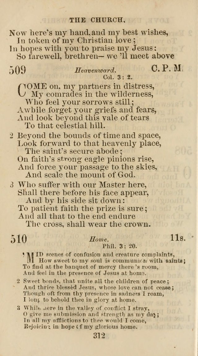 The Christian Hymn Book: a compilation of psalms, hymns and spiritual songs, original and selected (Rev. and enl.) page 321