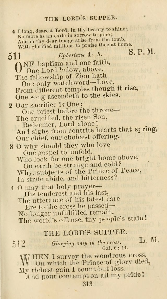 The Christian Hymn Book: a compilation of psalms, hymns and spiritual songs, original and selected (Rev. and enl.) page 322