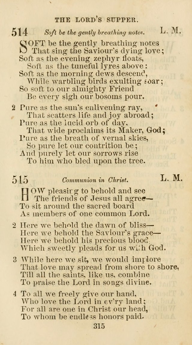 The Christian Hymn Book: a compilation of psalms, hymns and spiritual songs, original and selected (Rev. and enl.) page 324