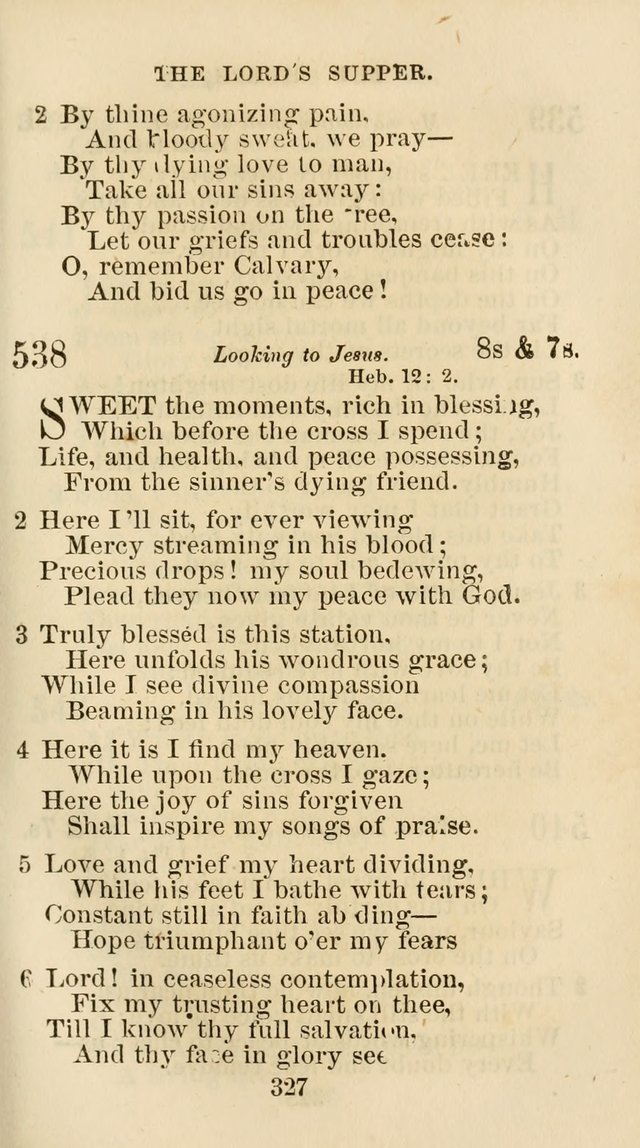 The Christian Hymn Book: a compilation of psalms, hymns and spiritual songs, original and selected (Rev. and enl.) page 336