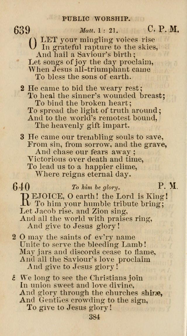 The Christian Hymn Book: a compilation of psalms, hymns and spiritual songs, original and selected (Rev. and enl.) page 393