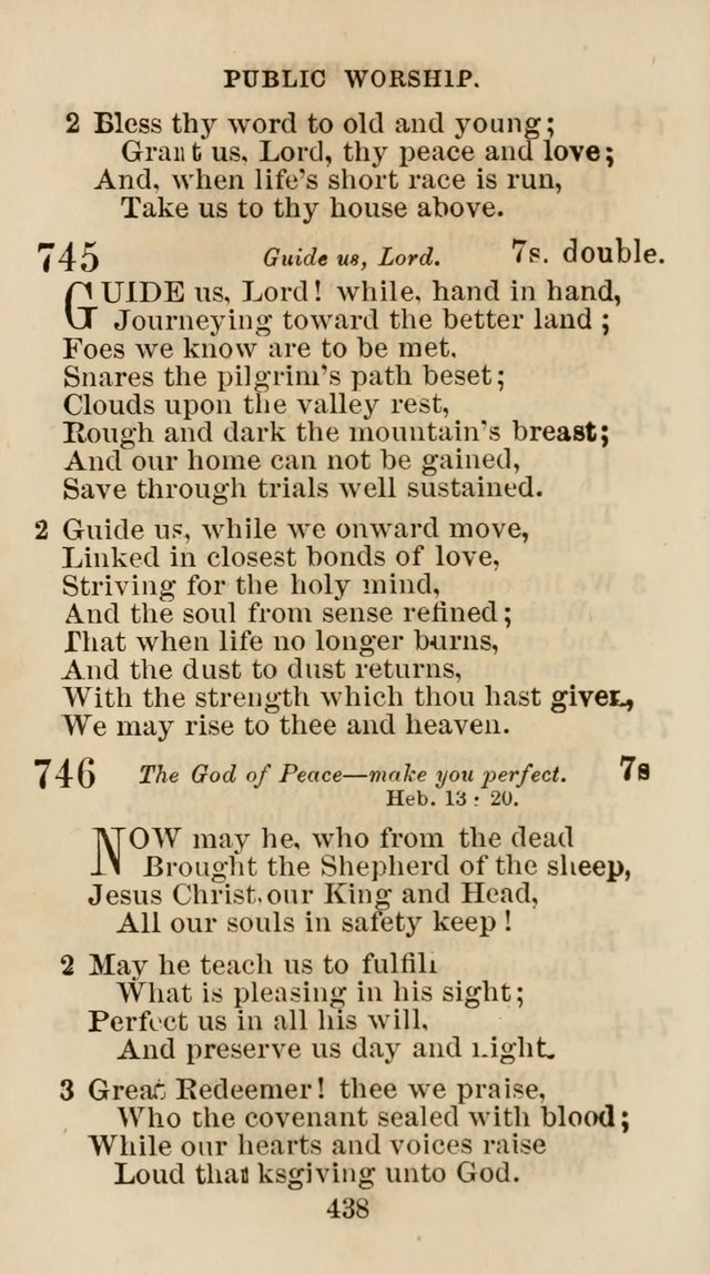 The Christian Hymn Book: a compilation of psalms, hymns and spiritual songs, original and selected (Rev. and enl.) page 447