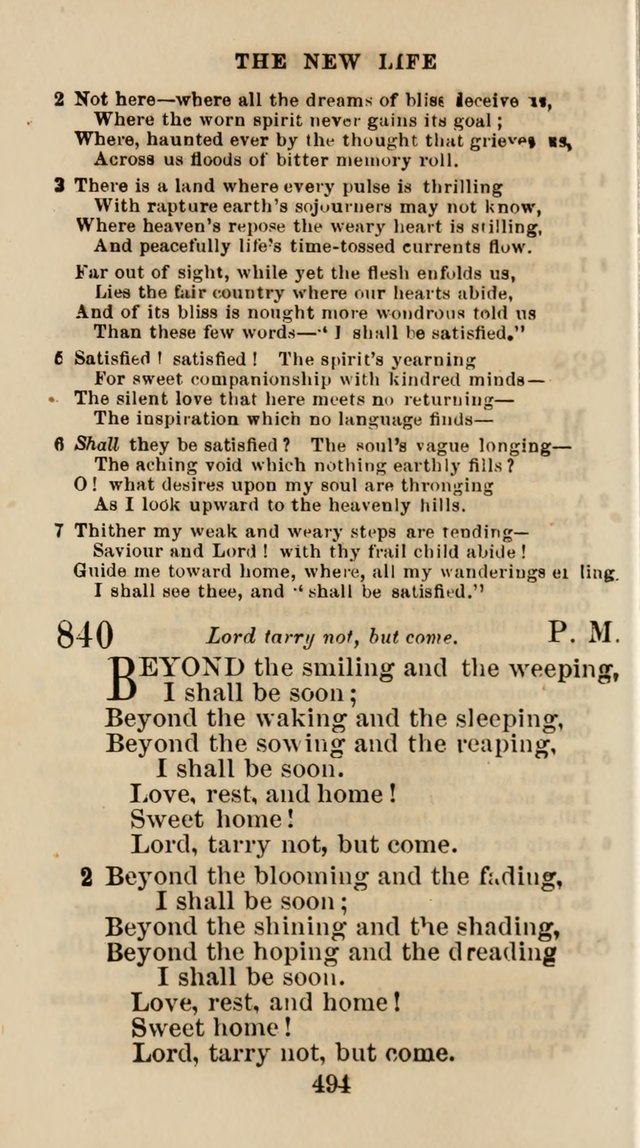 The Christian Hymn Book: a compilation of psalms, hymns and spiritual songs, original and selected (Rev. and enl.) page 503