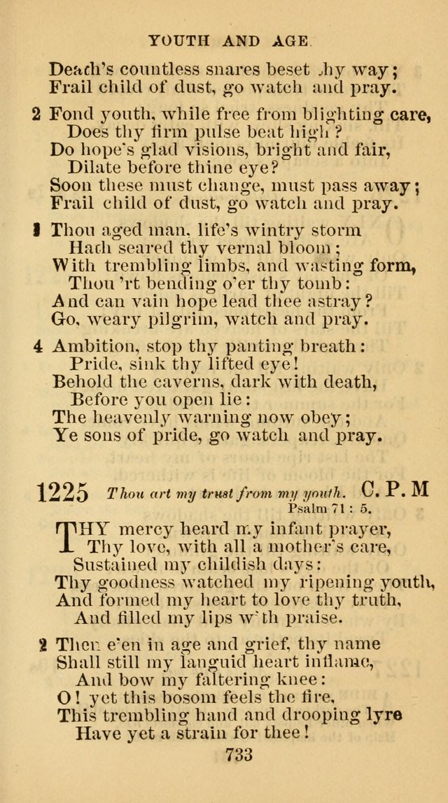 The Christian Hymn Book: a compilation of psalms, hymns and spiritual songs, original and selected (Rev. and enl.) page 742