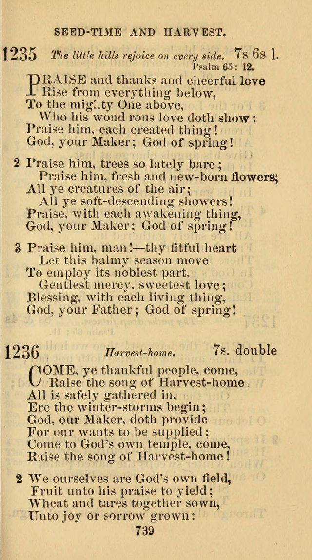 The Christian Hymn Book: a compilation of psalms, hymns and spiritual songs, original and selected (Rev. and enl.) page 748