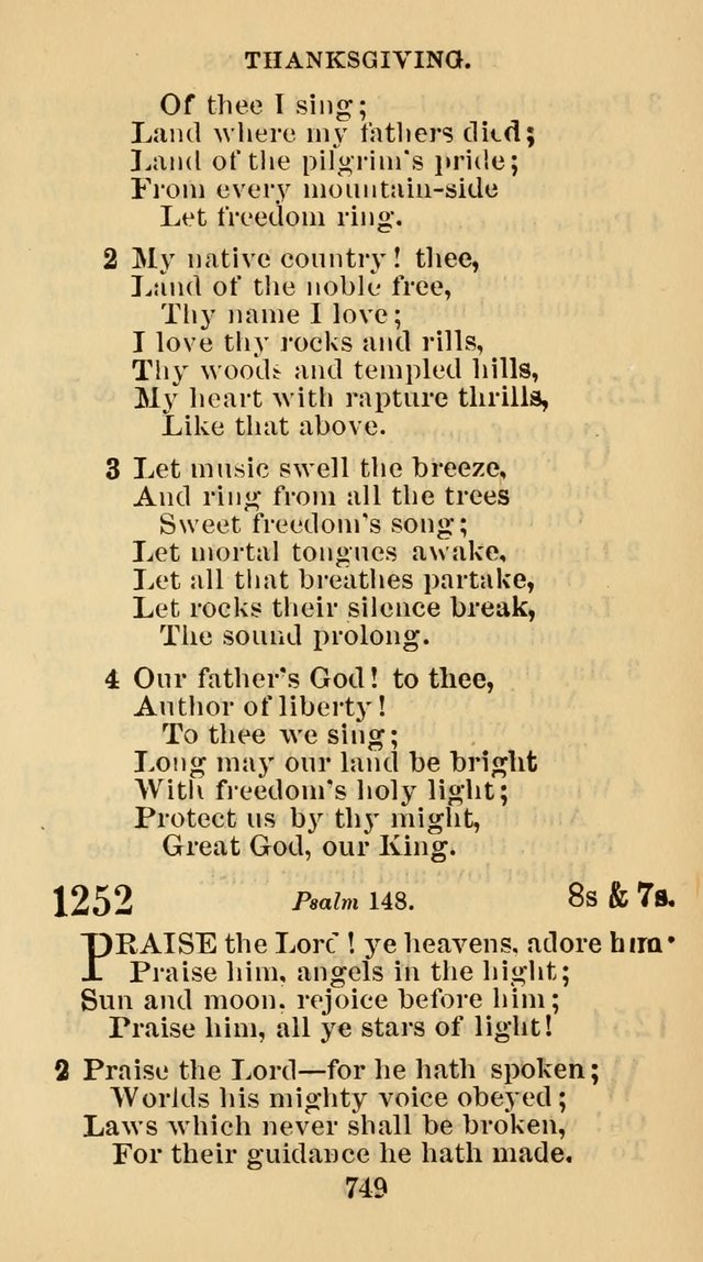 The Christian Hymn Book: a compilation of psalms, hymns and spiritual songs, original and selected (Rev. and enl.) page 758