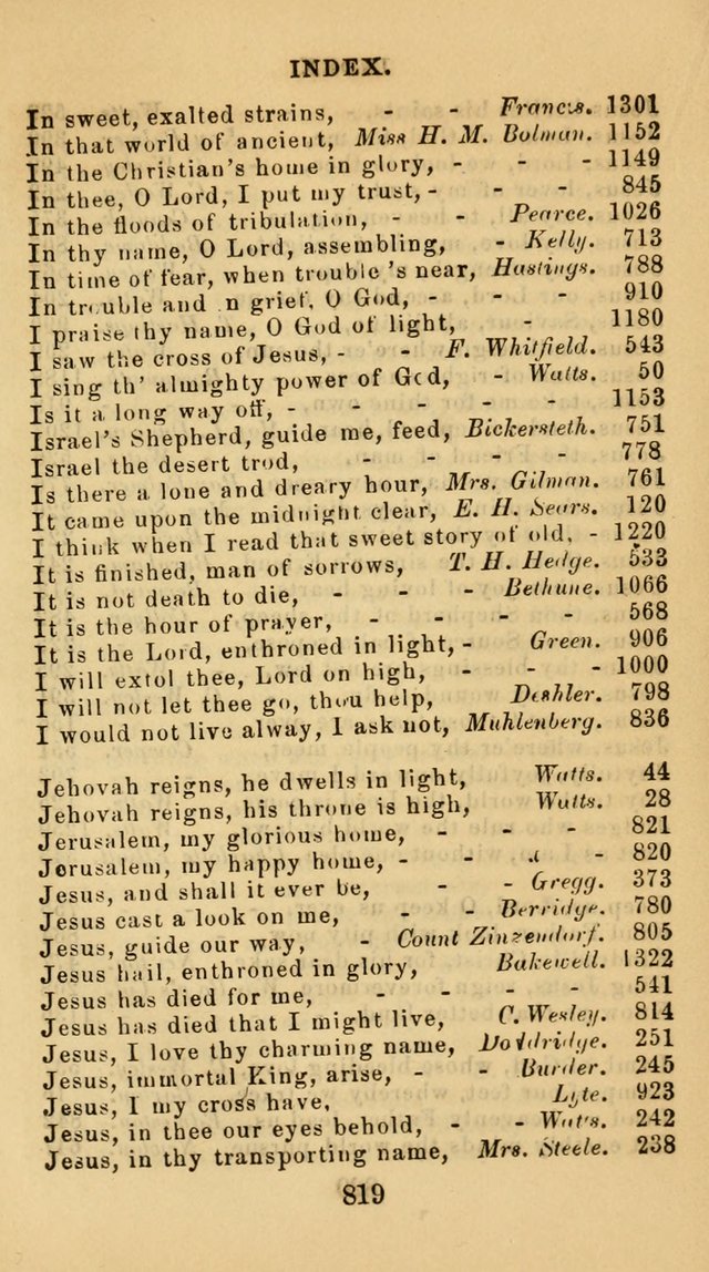 The Christian Hymn Book: a compilation of psalms, hymns and spiritual songs, original and selected (Rev. and enl.) page 828