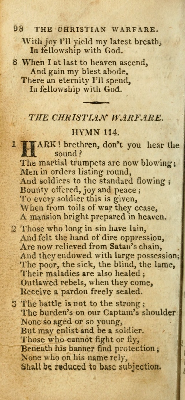 The Christian Hymn-Book (Corr. and Enl., 3rd. ed.) page 100