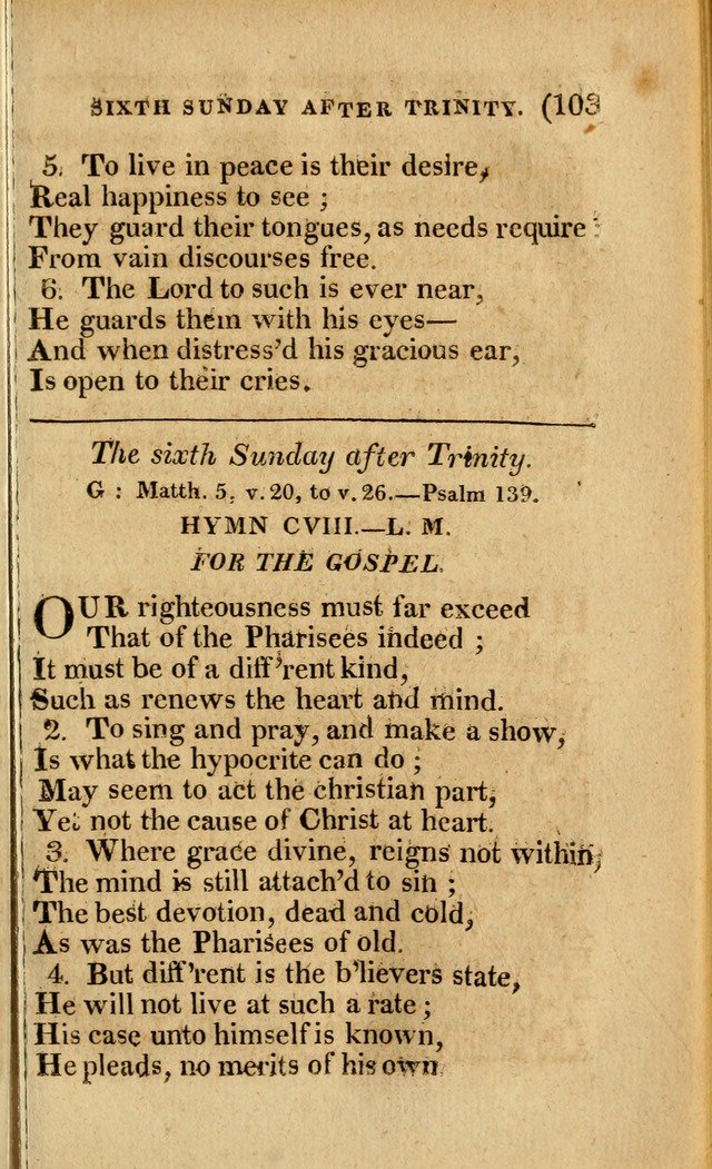 Church Hymn Book: consisting of newly composed hymns with the addition of hymns and psalms, from other authors, carefully adapted for the use of public worship, and many other occasions (1st ed.) page 122