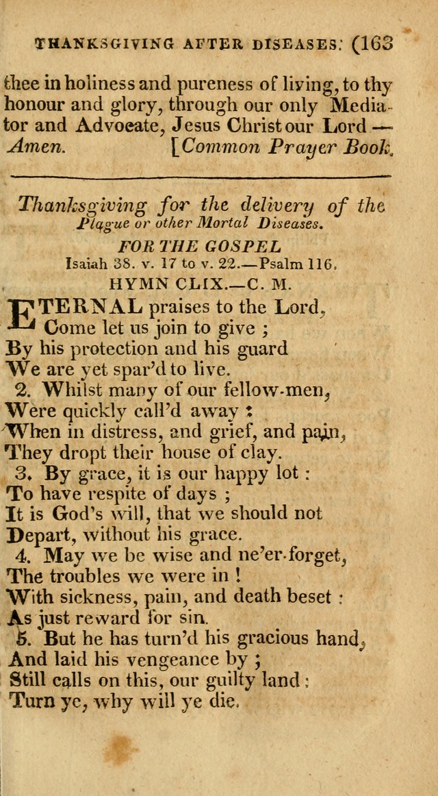 Church Hymn Book: consisting of newly composed hymns with the addition of hymns and psalms, from other authors, carefully adapted for the use of public worship, and many other occasions (1st ed.) page 182