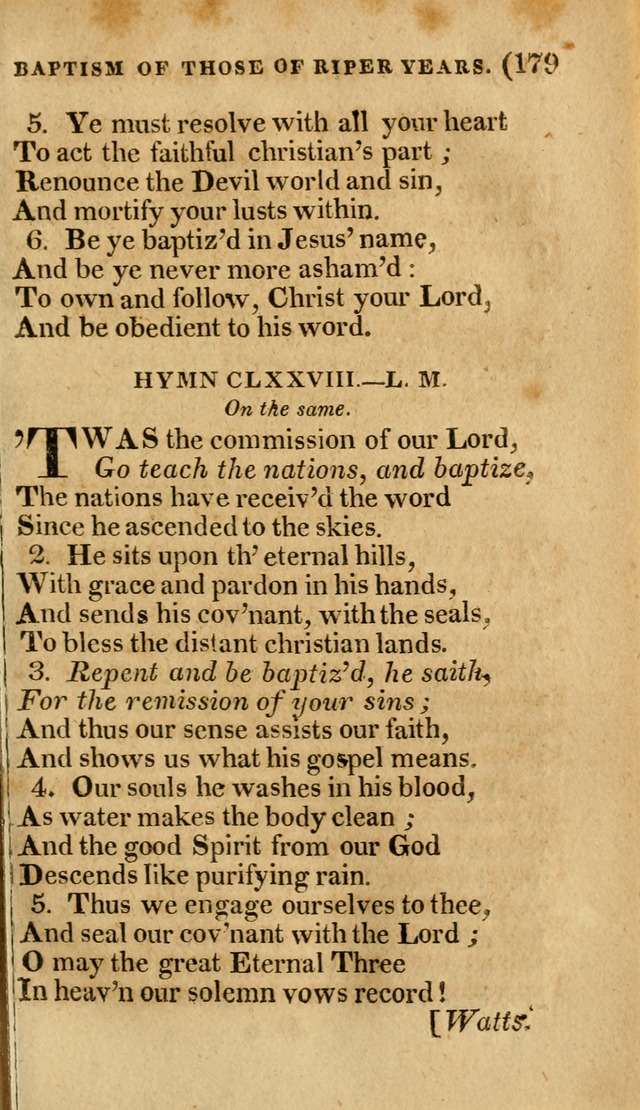 Church Hymn Book: consisting of newly composed hymns with the addition of hymns and psalms, from other authors, carefully adapted for the use of public worship, and many other occasions (1st ed.) page 198