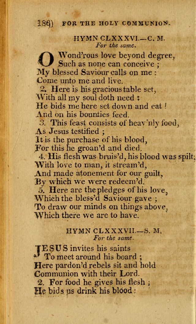 Church Hymn Book: consisting of newly composed hymns with the addition of hymns and psalms, from other authors, carefully adapted for the use of public worship, and many other occasions (1st ed.) page 205