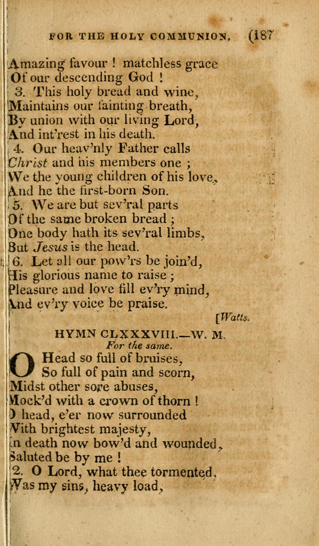Church Hymn Book: consisting of newly composed hymns with the addition of hymns and psalms, from other authors, carefully adapted for the use of public worship, and many other occasions (1st ed.) page 206
