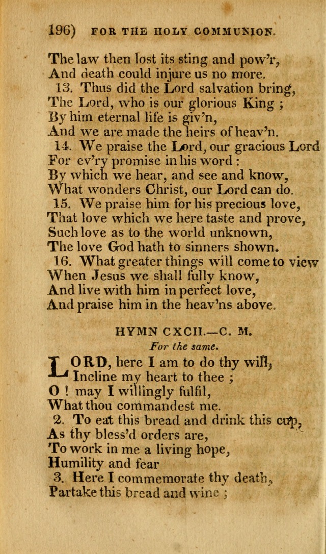 Church Hymn Book: consisting of newly composed hymns with the addition of hymns and psalms, from other authors, carefully adapted for the use of public worship, and many other occasions (1st ed.) page 215