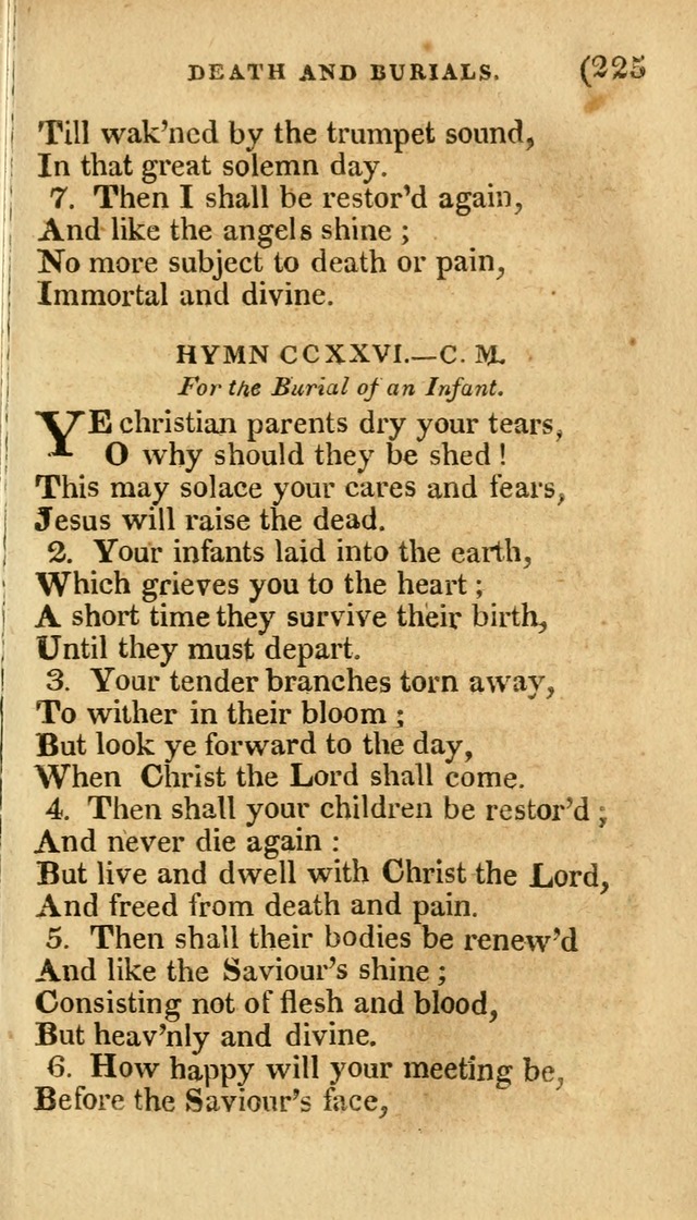 Church Hymn Book: consisting of newly composed hymns with the addition of hymns and psalms, from other authors, carefully adapted for the use of public worship, and many other occasions (1st ed.) page 244