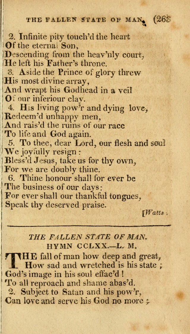 Church Hymn Book: consisting of newly composed hymns with the addition of hymns and psalms, from other authors, carefully adapted for the use of public worship, and many other occasions (1st ed.) page 282