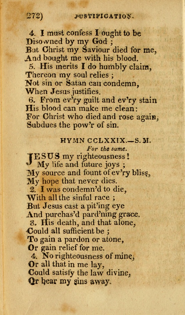 Church Hymn Book: consisting of newly composed hymns with the addition of hymns and psalms, from other authors, carefully adapted for the use of public worship, and many other occasions (1st ed.) page 291