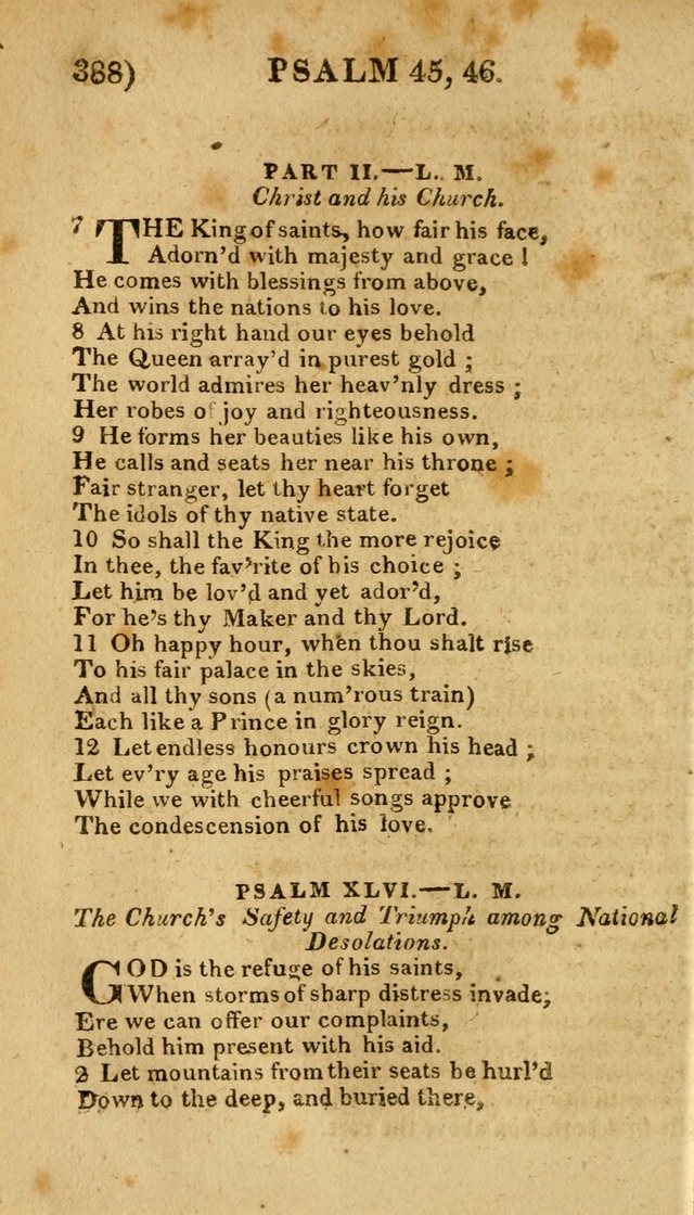 Church Hymn Book: consisting of newly composed hymns with the addition of hymns and psalms, from other authors, carefully adapted for the use of public worship, and many other occasions (1st ed.) page 407