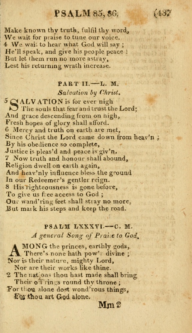 Church Hymn Book: consisting of newly composed hymns with the addition of hymns and psalms, from other authors, carefully adapted for the use of public worship, and many other occasions (1st ed.) page 456