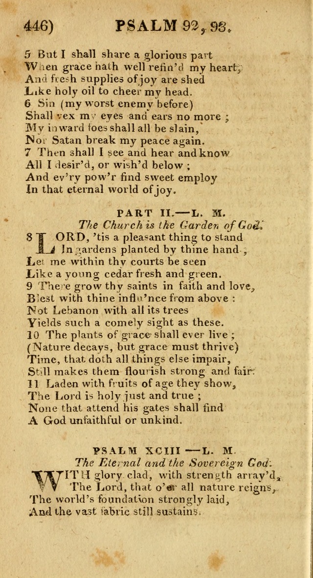 Church Hymn Book: consisting of newly composed hymns with the addition of hymns and psalms, from other authors, carefully adapted for the use of public worship, and many other occasions (1st ed.) page 465