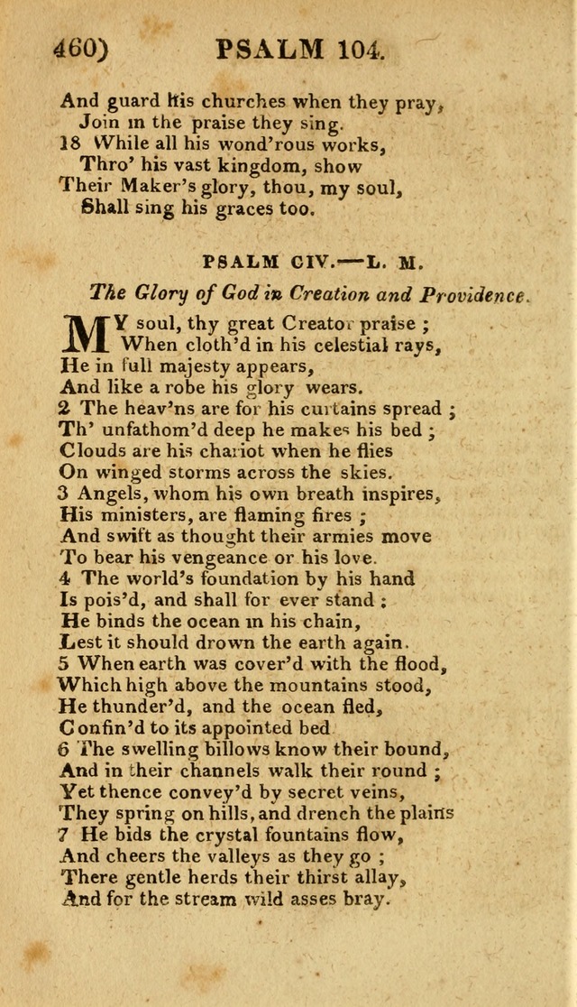 Church Hymn Book: consisting of newly composed hymns with the addition of hymns and psalms, from other authors, carefully adapted for the use of public worship, and many other occasions (1st ed.) page 479
