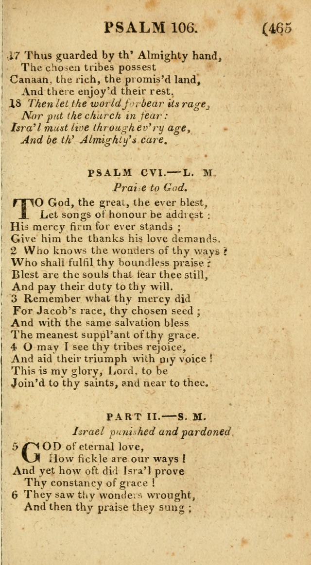 Church Hymn Book: consisting of newly composed hymns with the addition of hymns and psalms, from other authors, carefully adapted for the use of public worship, and many other occasions (1st ed.) page 484