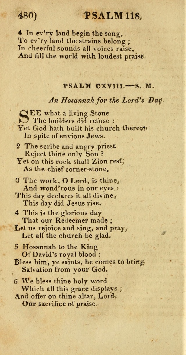 Church Hymn Book: consisting of newly composed hymns with the addition of hymns and psalms, from other authors, carefully adapted for the use of public worship, and many other occasions (1st ed.) page 499