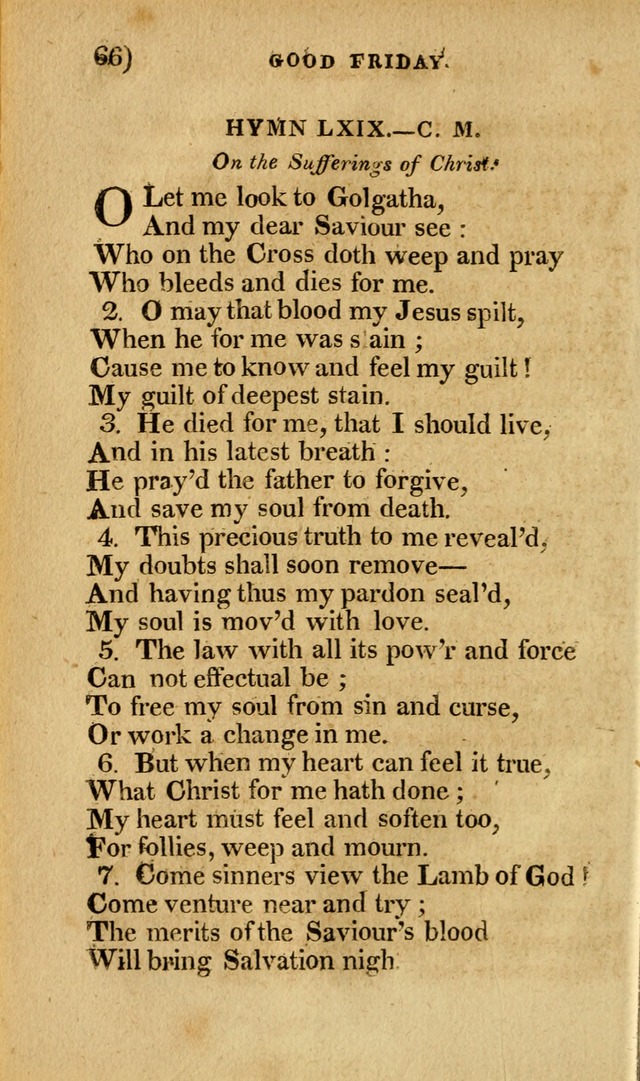 Church Hymn Book: consisting of newly composed hymns with the addition of hymns and psalms, from other authors, carefully adapted for the use of public worship, and many other occasions (1st ed.) page 85