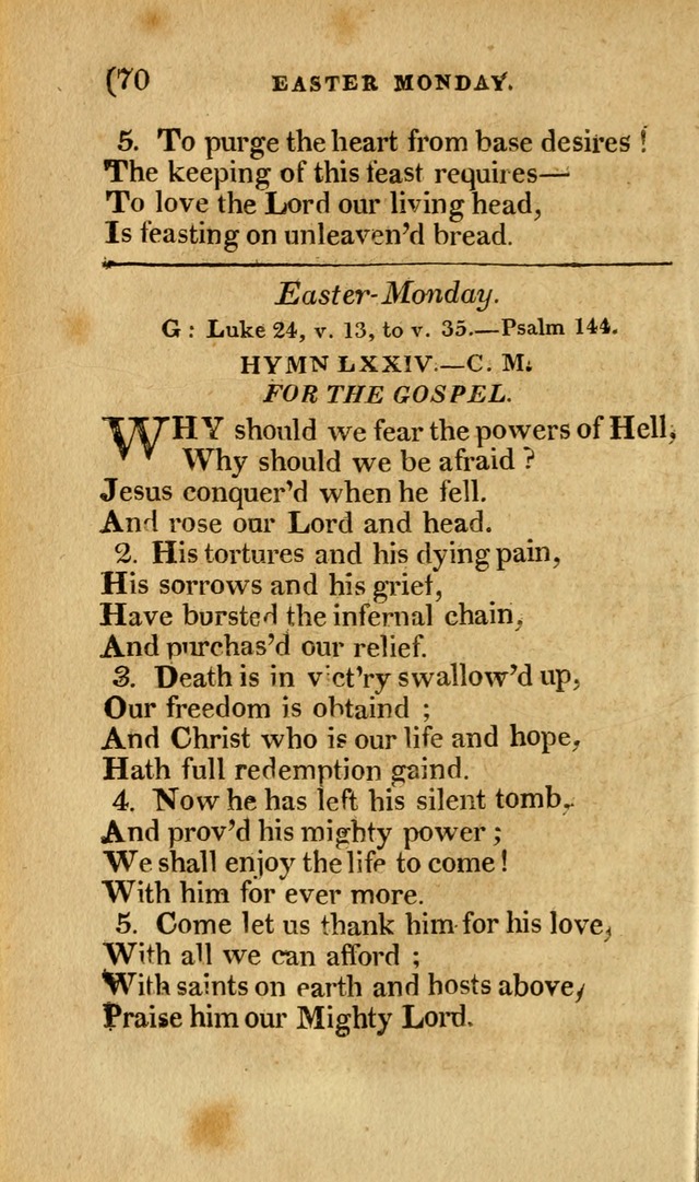 Church Hymn Book: consisting of newly composed hymns with the addition of hymns and psalms, from other authors, carefully adapted for the use of public worship, and many other occasions (1st ed.) page 89