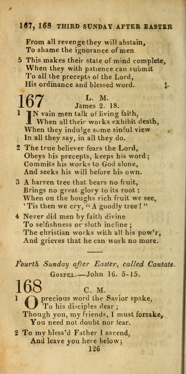 Church Hymn Book; consisting of hymns and psalms, original and selected. adapted to public worship and many other occasions. 2nd ed. page 126