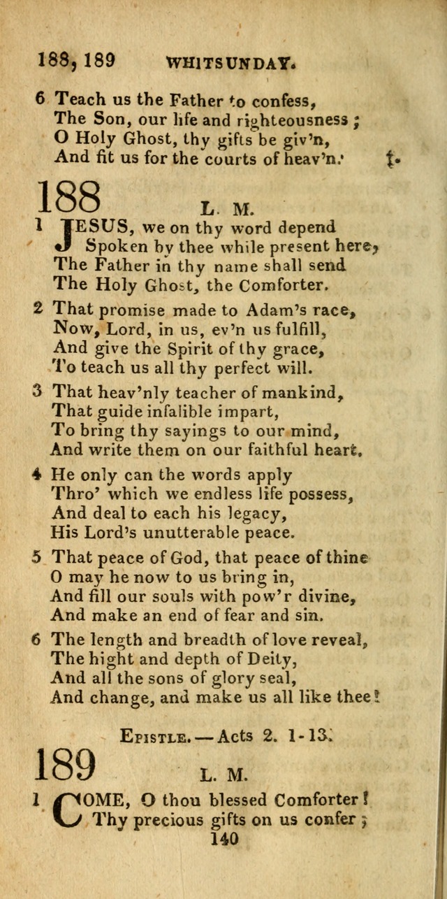 Church Hymn Book; consisting of hymns and psalms, original and selected. adapted to public worship and many other occasions. 2nd ed. page 138