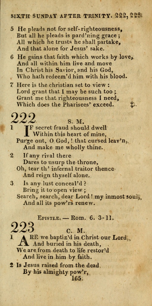 Church Hymn Book; consisting of hymns and psalms, original and selected. adapted to public worship and many other occasions. 2nd ed. page 163