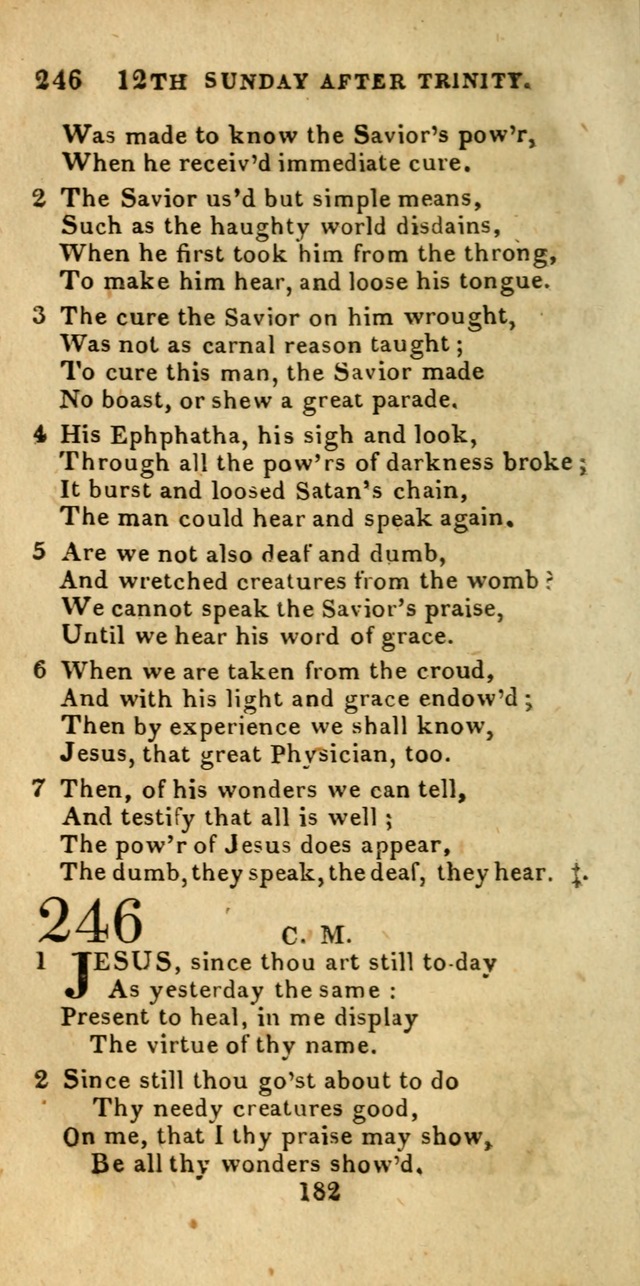Church Hymn Book; consisting of hymns and psalms, original and selected. adapted to public worship and many other occasions. 2nd ed. page 180