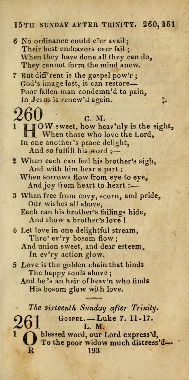 Church Hymn Book; consisting of hymns and psalms, original and selected. adapted to public worship and many other occasions. 2nd ed. page 191