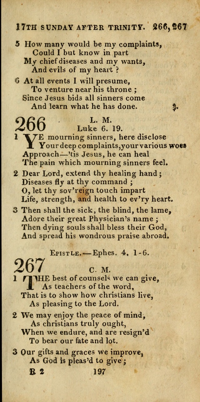 Church Hymn Book; consisting of hymns and psalms, original and selected. adapted to public worship and many other occasions. 2nd ed. page 195