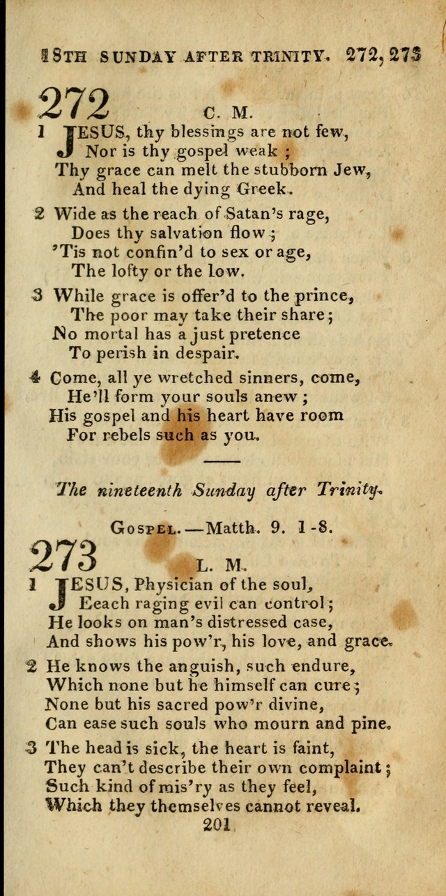 Church Hymn Book; consisting of hymns and psalms, original and selected. adapted to public worship and many other occasions. 2nd ed. page 199