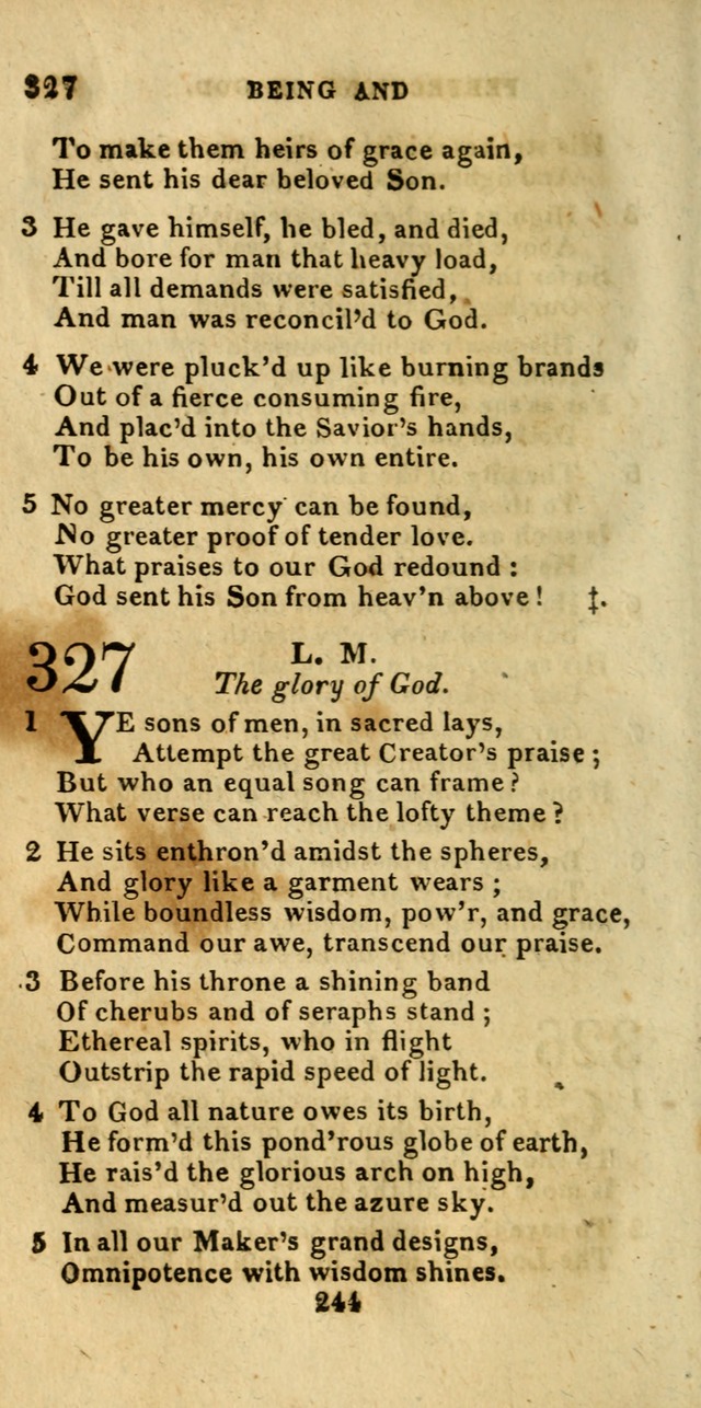 Church Hymn Book; consisting of hymns and psalms, original and selected. adapted to public worship and many other occasions. 2nd ed. page 242