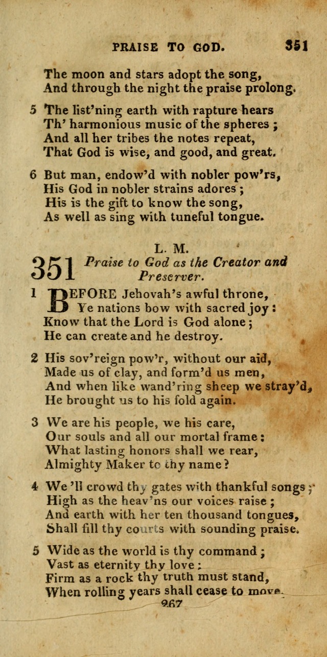 Church Hymn Book; consisting of hymns and psalms, original and selected. adapted to public worship and many other occasions. 2nd ed. page 265