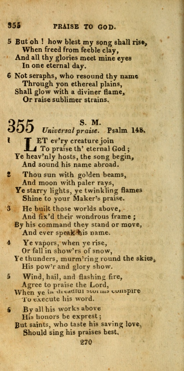 Church Hymn Book; consisting of hymns and psalms, original and selected. adapted to public worship and many other occasions. 2nd ed. page 268