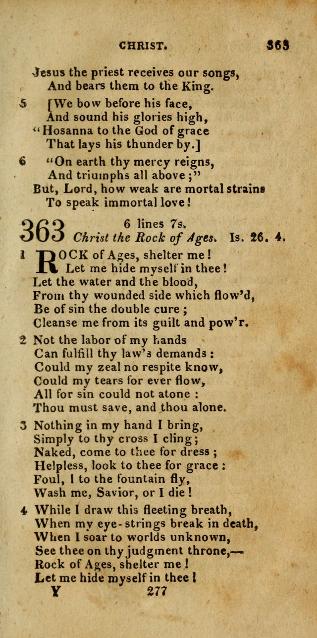 Church Hymn Book; consisting of hymns and psalms, original and selected. adapted to public worship and many other occasions. 2nd ed. page 275