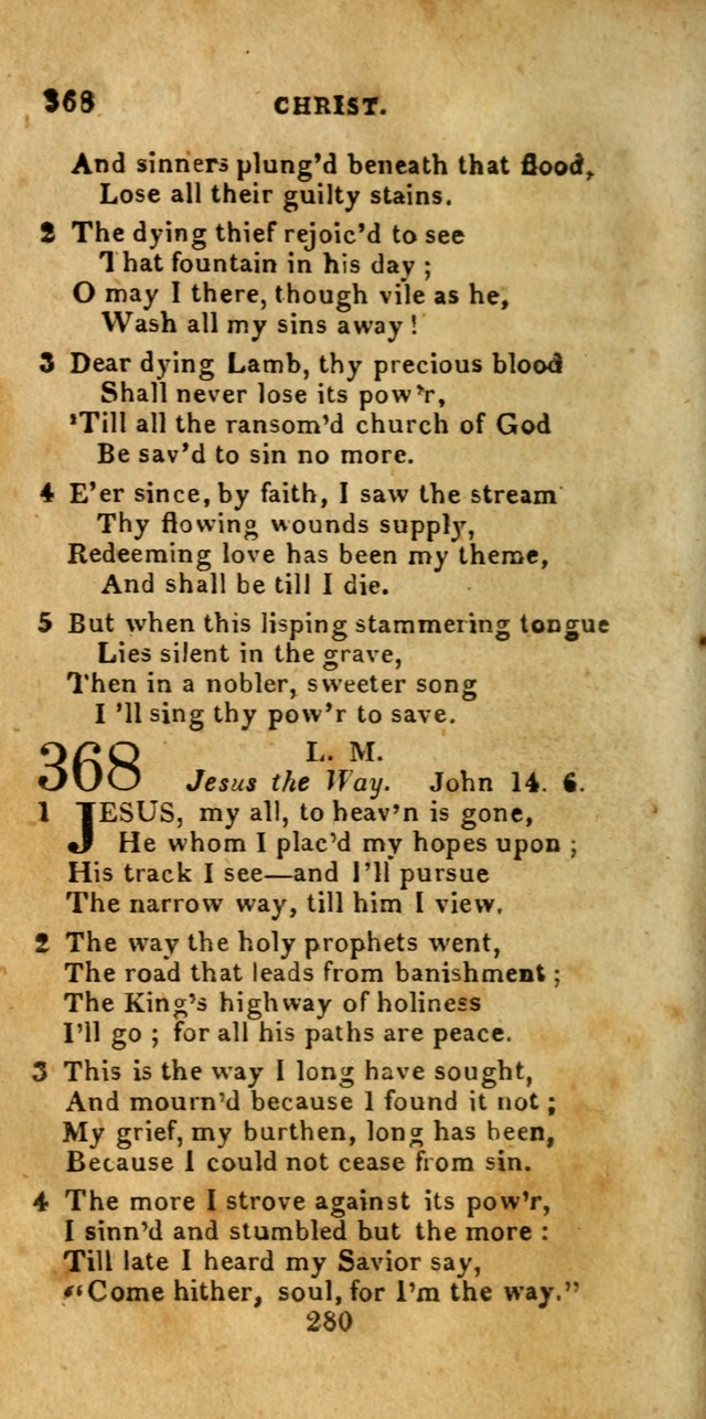 Church Hymn Book; consisting of hymns and psalms, original and selected. adapted to public worship and many other occasions. 2nd ed. page 278