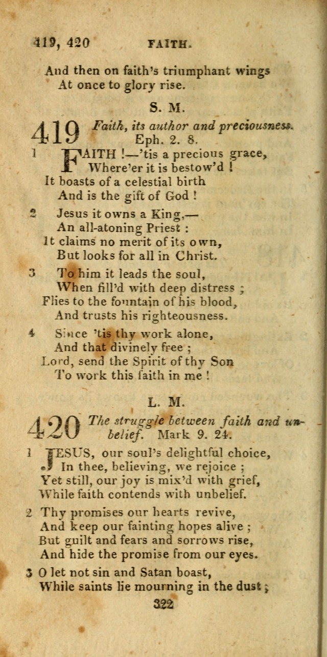 Church Hymn Book; consisting of hymns and psalms, original and selected. adapted to public worship and many other occasions. 2nd ed. page 320