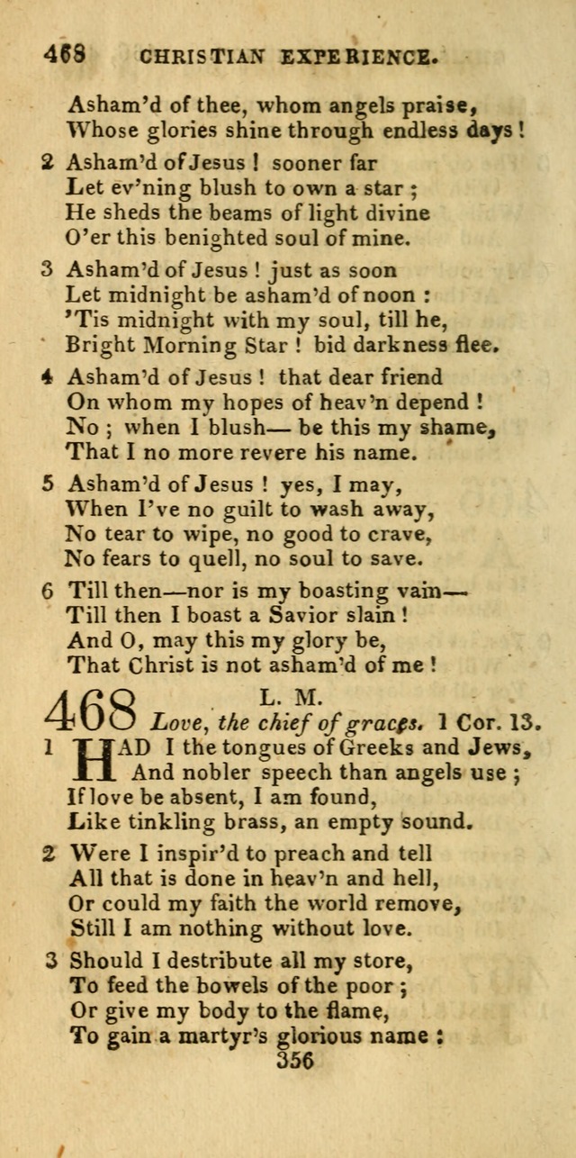 Church Hymn Book; consisting of hymns and psalms, original and selected. adapted to public worship and many other occasions. 2nd ed. page 354