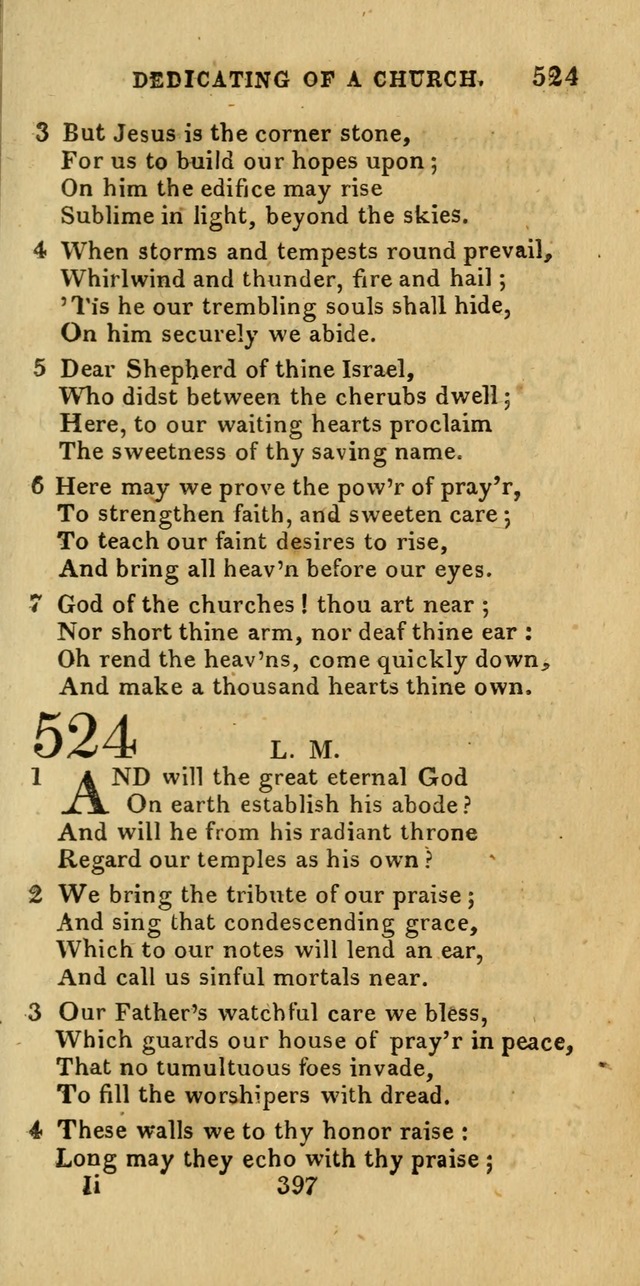 Church Hymn Book; consisting of hymns and psalms, original and selected. adapted to public worship and many other occasions. 2nd ed. page 395