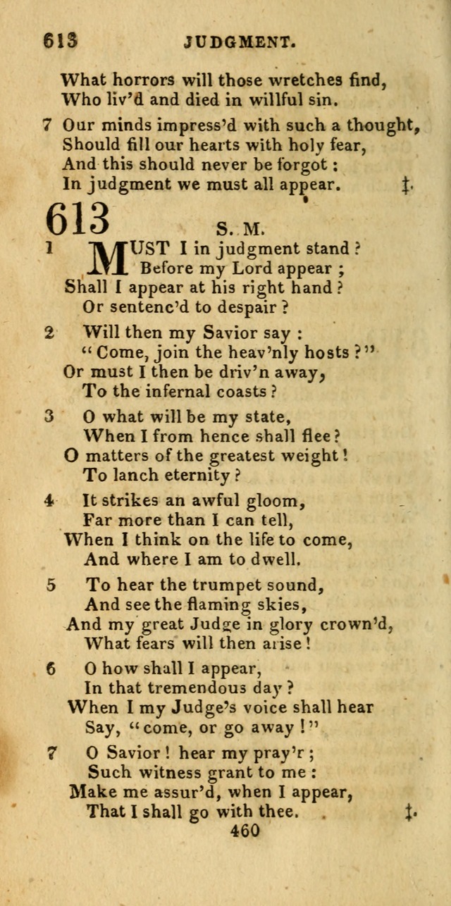 Church Hymn Book; consisting of hymns and psalms, original and selected. adapted to public worship and many other occasions. 2nd ed. page 458